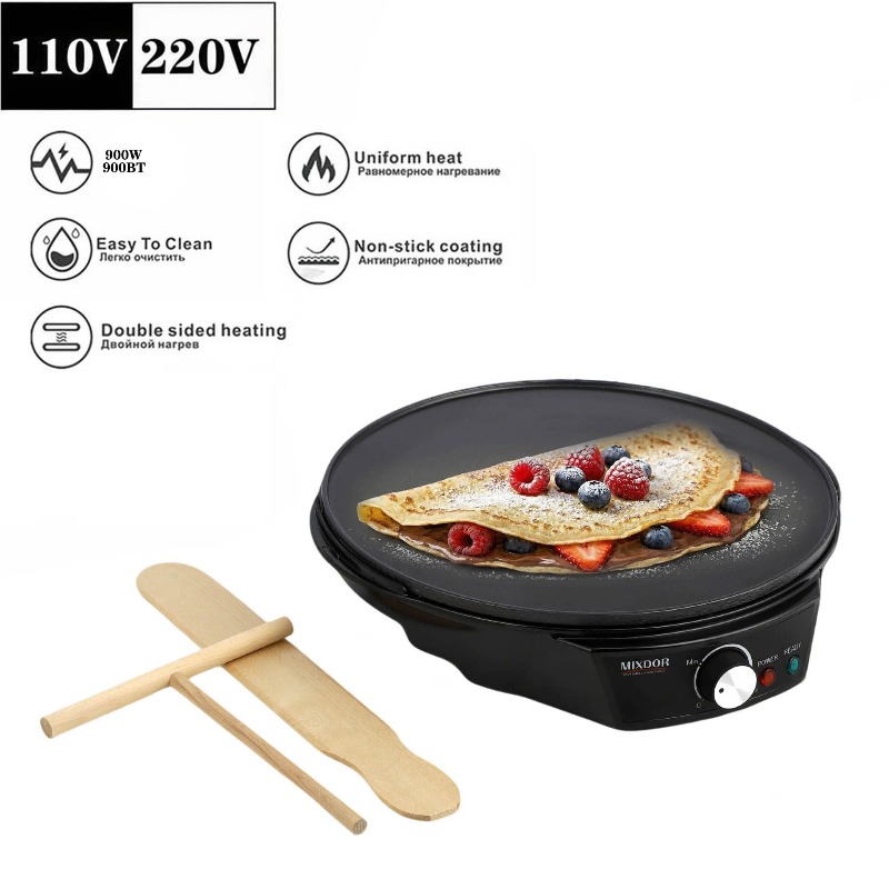 Crepe Maker Griddle - Электрическая блинница 110В для приготовления блинов,