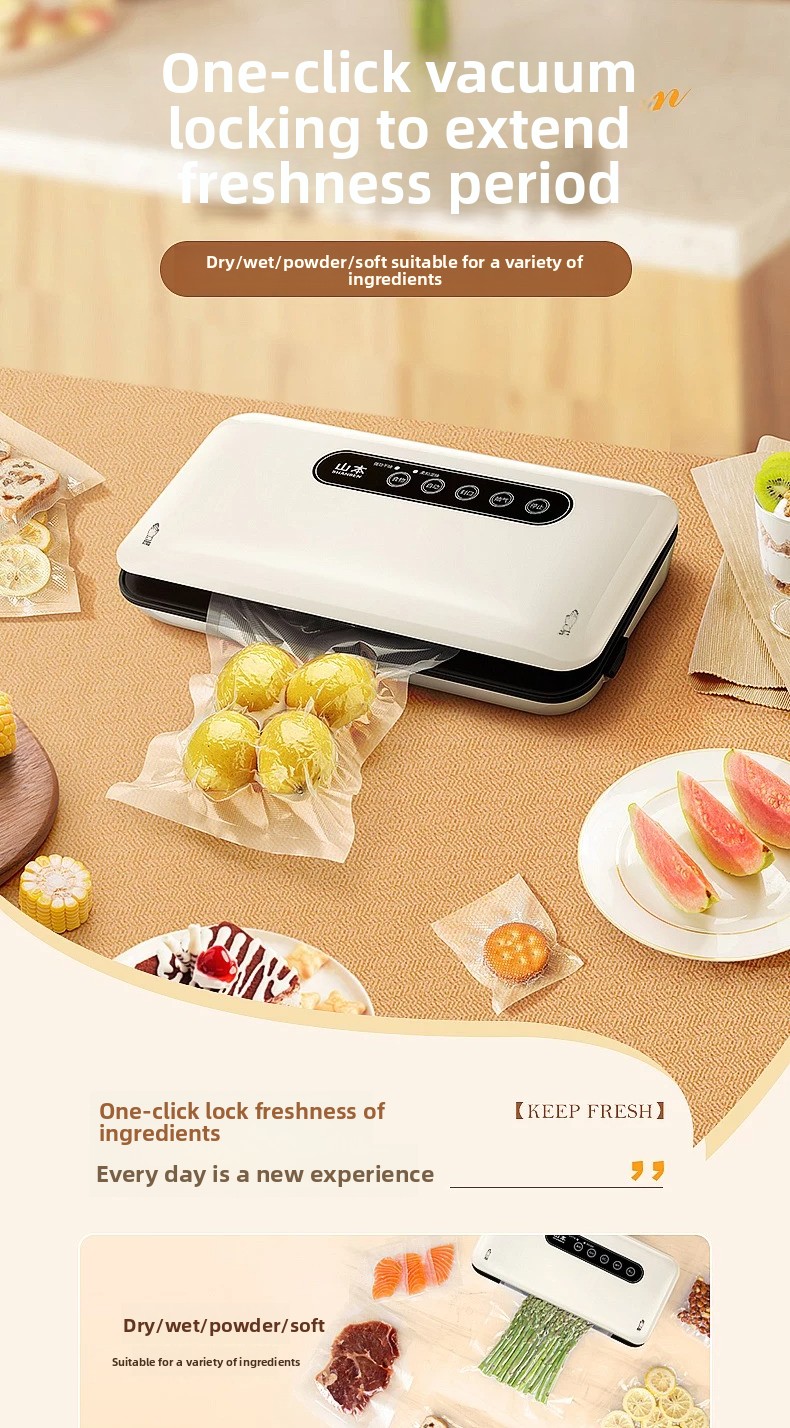 Vacuum Sealer - Мини-вакуумный упаковщик: автоматическая бытовая машина для