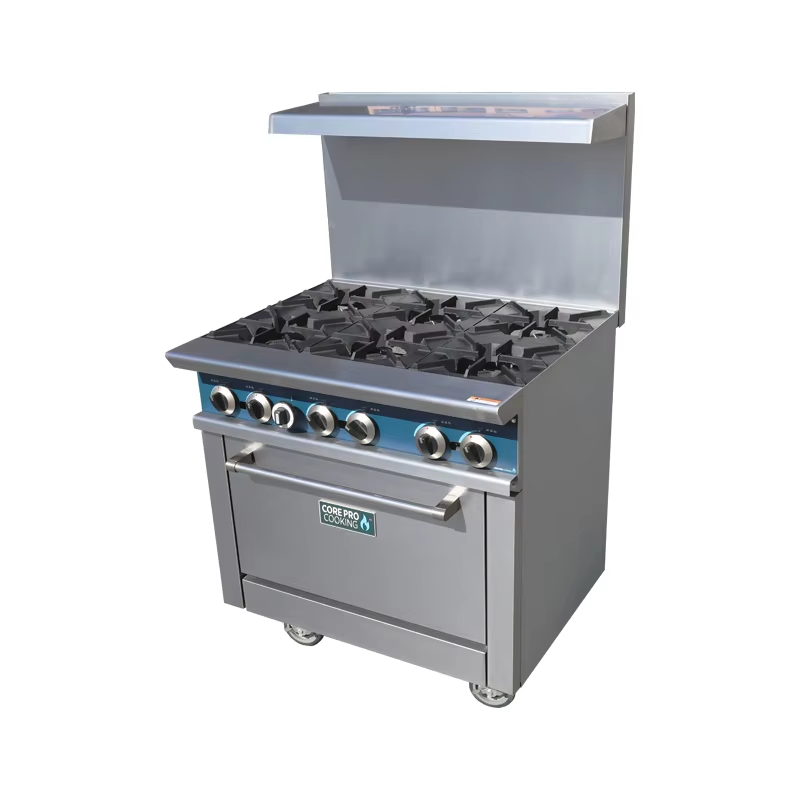 Commercial Kitchen Stove - Коммерческое кухонное оборудование, отдельно стоящая печь