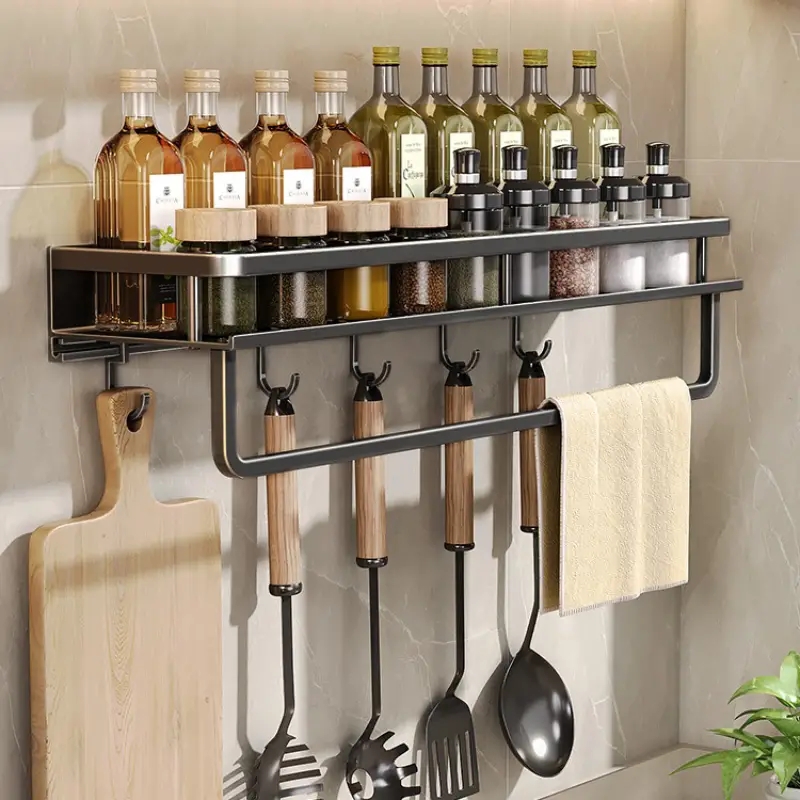 Commercial Kitchen Wall Shelves - Многофункциональная кухонная стойка для хранения специй,