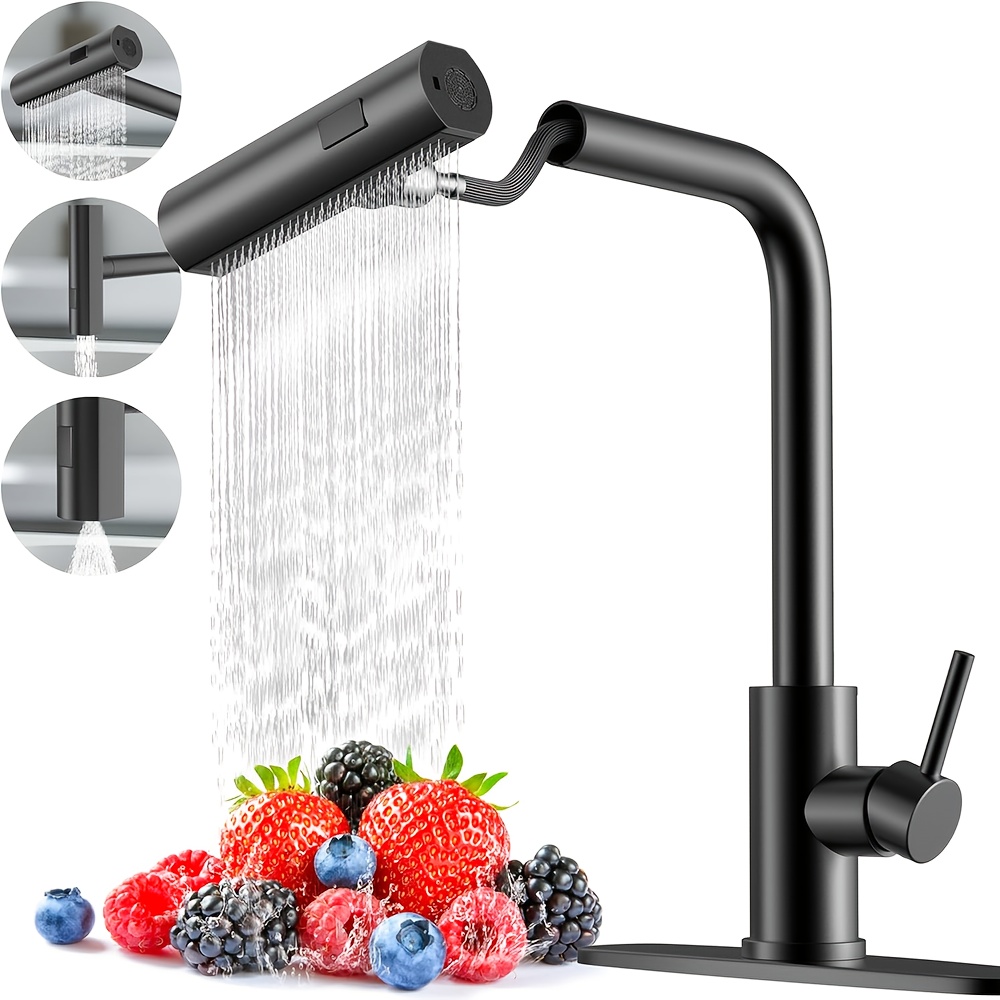 Commercial Kitchen Units - 1 шт. черный кухонный смеситель с