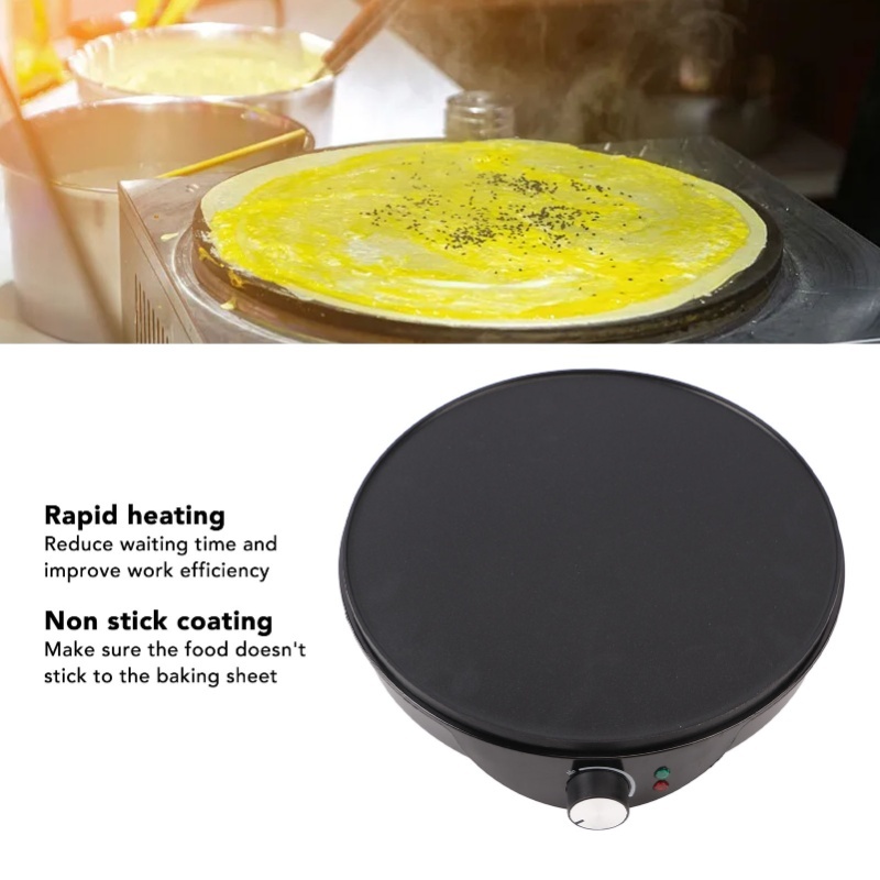 Crepe Maker Griddle - Креповарка-гриль с антипригарным покрытием, 12 дюймов,