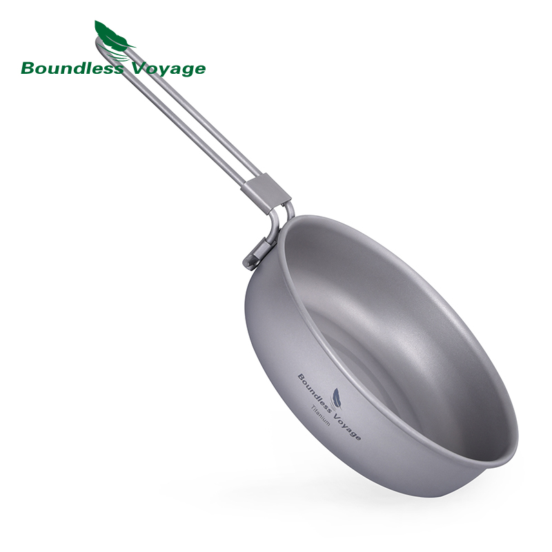 Commercial Kitchen Pans - Ульсветильник легкая титановая сковорода для путешествий,