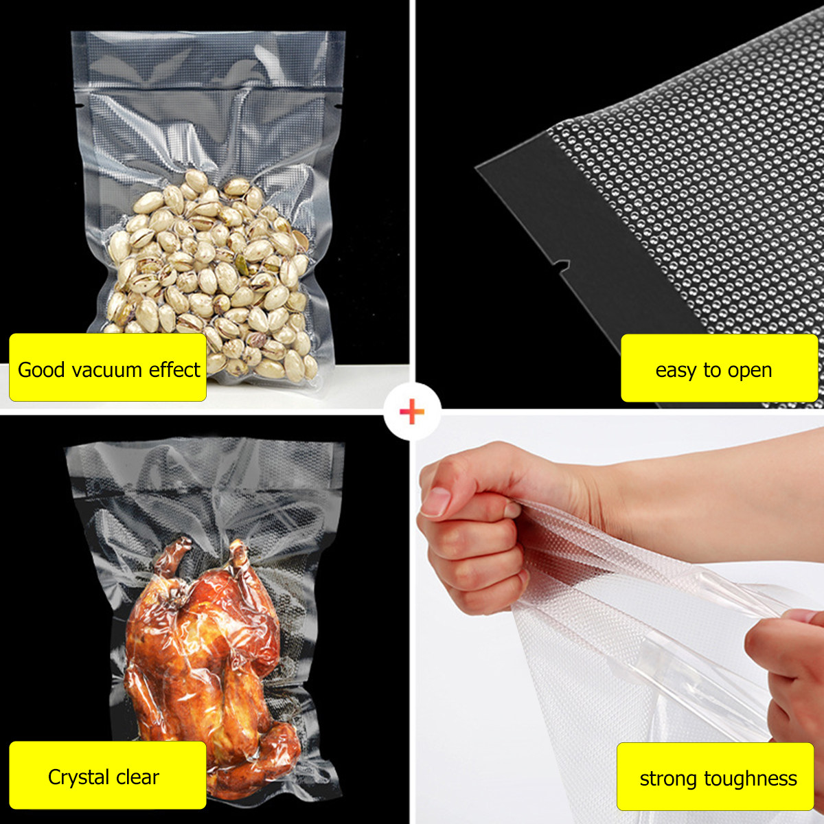 100 прозрачных пакетов для вак – обзор и цена Vacuum Sealer