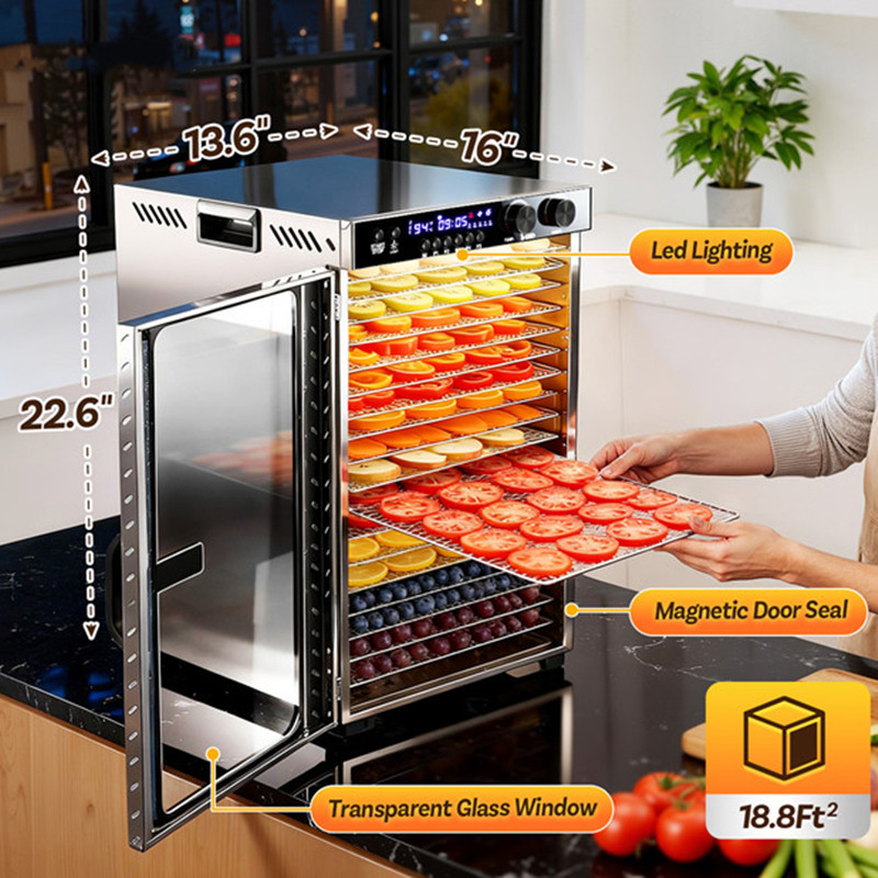 Сушилка для продуктов с таймер – обзор и цена Commercial Food Dehydrator