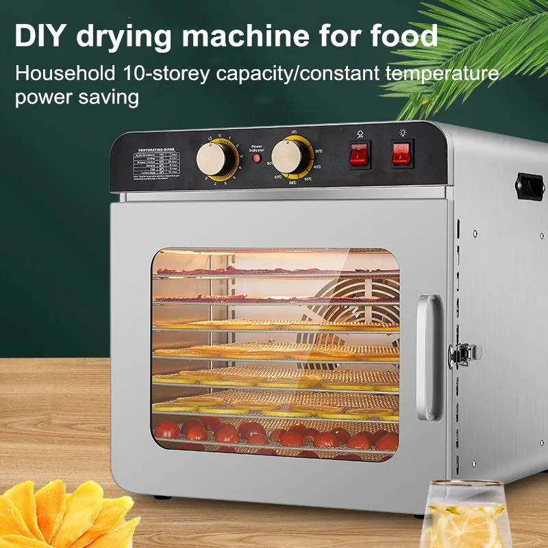 10-слойная машина для обезвожи – обзор и цена Commercial Food Dehydrator