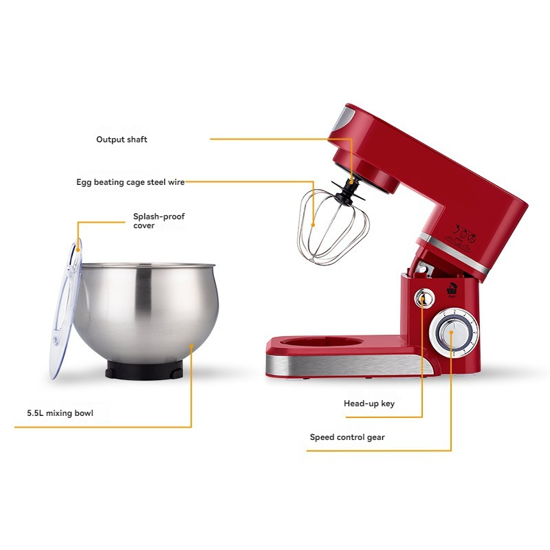 6-скоростной электрический мик – обзор и цена Commercial Kitchen Mixers Dough Mixer